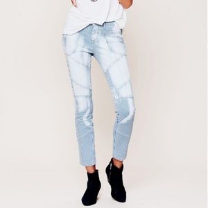 Free people railroad seamed skinny jeans